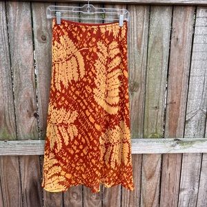 Y2K vintage slip skirt wanted clothing co small medium floral elastic waist midi